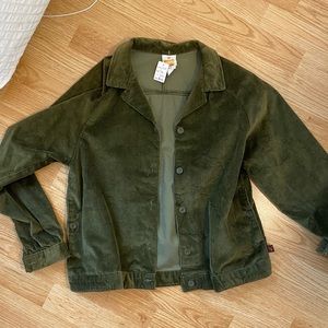 ‼️SOLD‼️ Vintage green corduroy Wrangler jacket